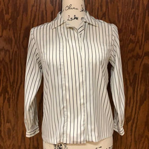Bankers Club Petites Button Up Shirt